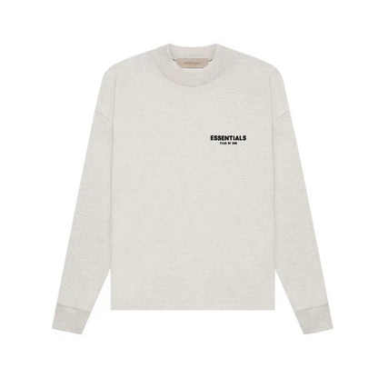 Essentials Light Oatmeal Long Sleeve Tee