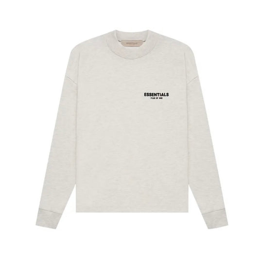 Essentials Light Oatmeal Long Sleeve Tee