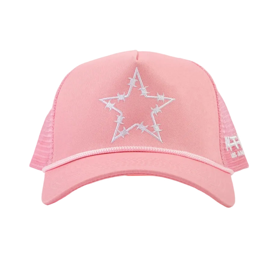 Pythia Barbwire Star Trucker Pink