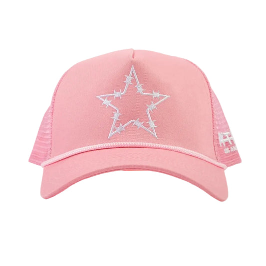 Pythia Barbwire Star Trucker Pink