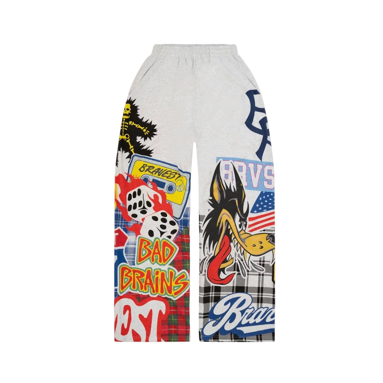 Bravest Patchwork Baggy Sweatpants
