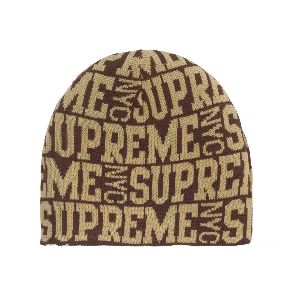 Supreme Reversible Camo Beanie Brown