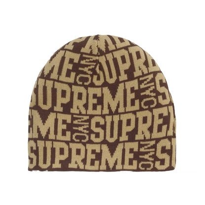 Supreme Reversible Camo Beanie Brown