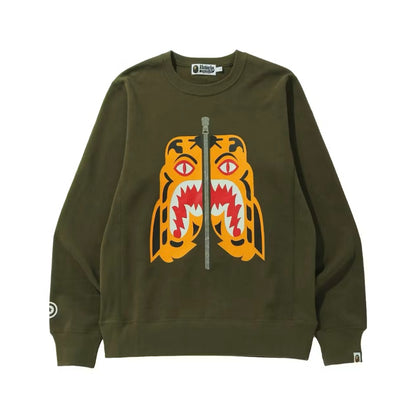 Bape Crewneck Tiger Green