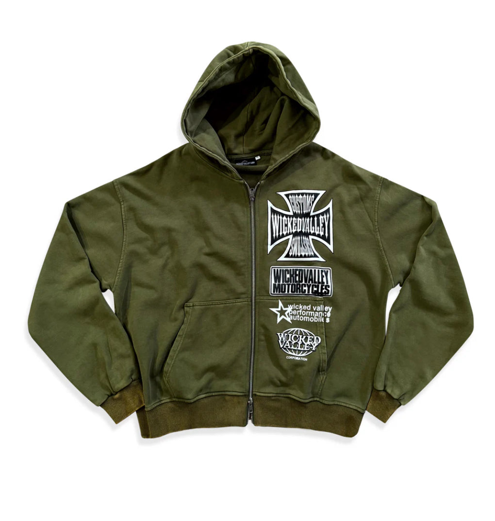 Wicked Valley Milita Zip Up