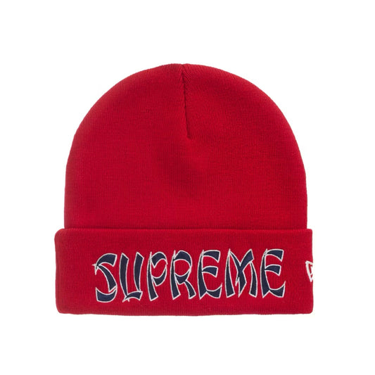 Supreme New Era Action Beanie Red