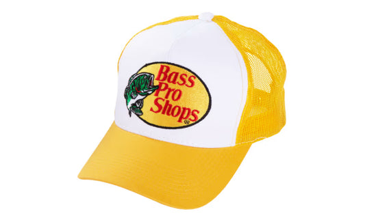Bass Pro Shop Embroidered Trucker Hat Yellow