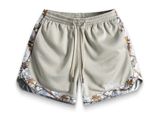 Bravest Grey Camo Luxe Shorts