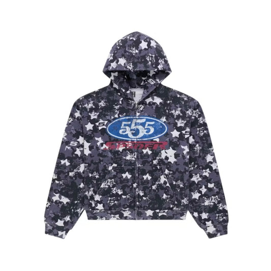 Sp5der R5CING Zip Up Hoodie