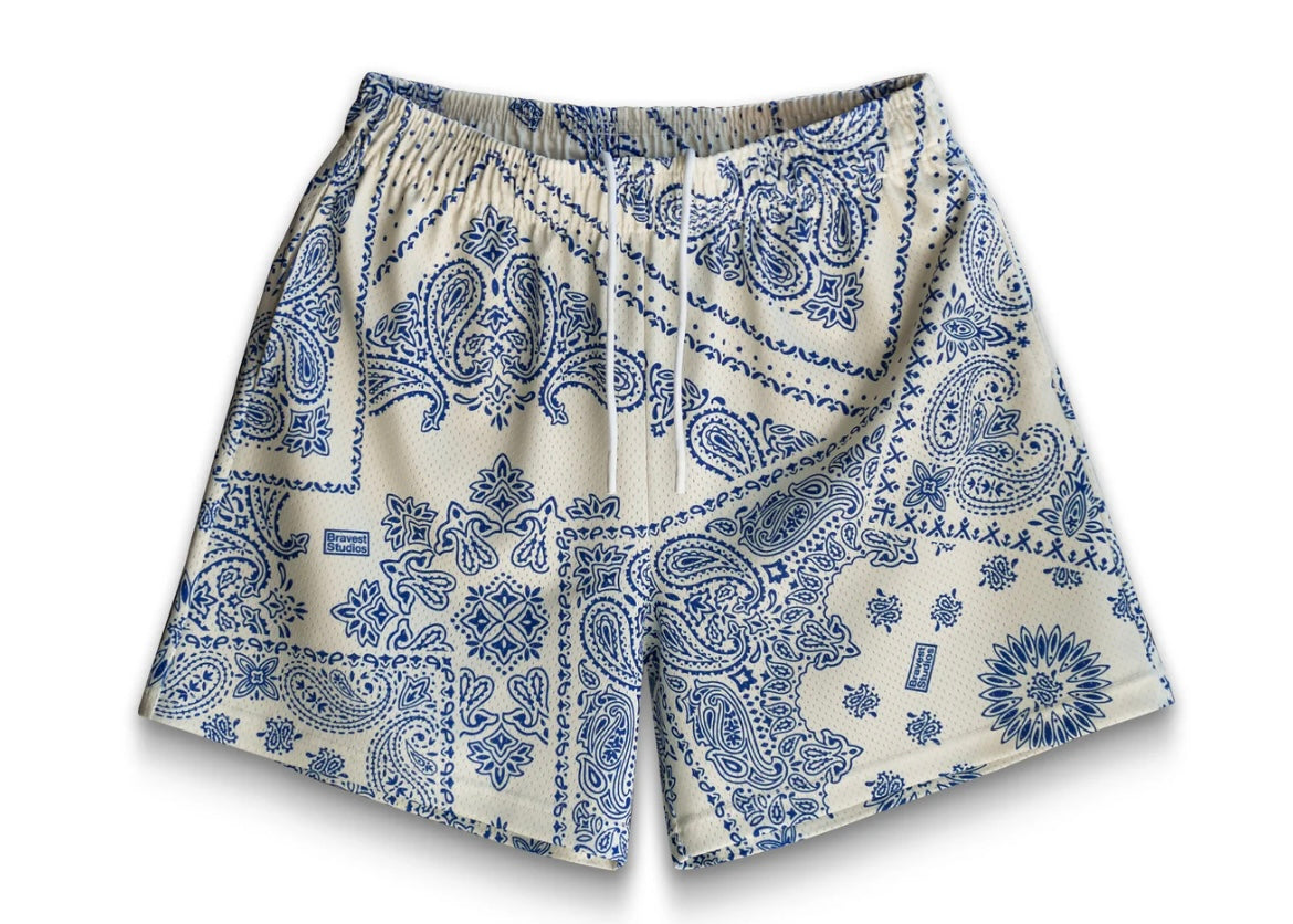 Bravest Blue Porcelain Shorts