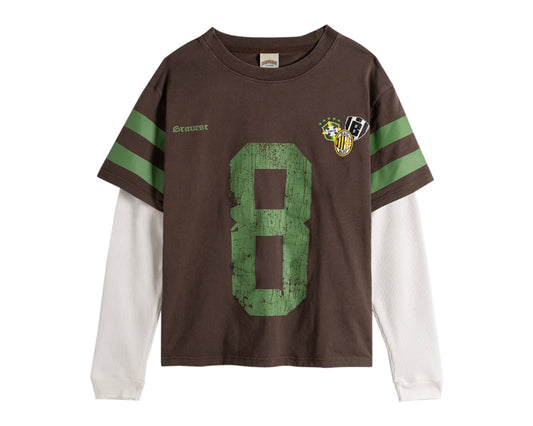 Bravest Brown Number 8 Thermal Tee