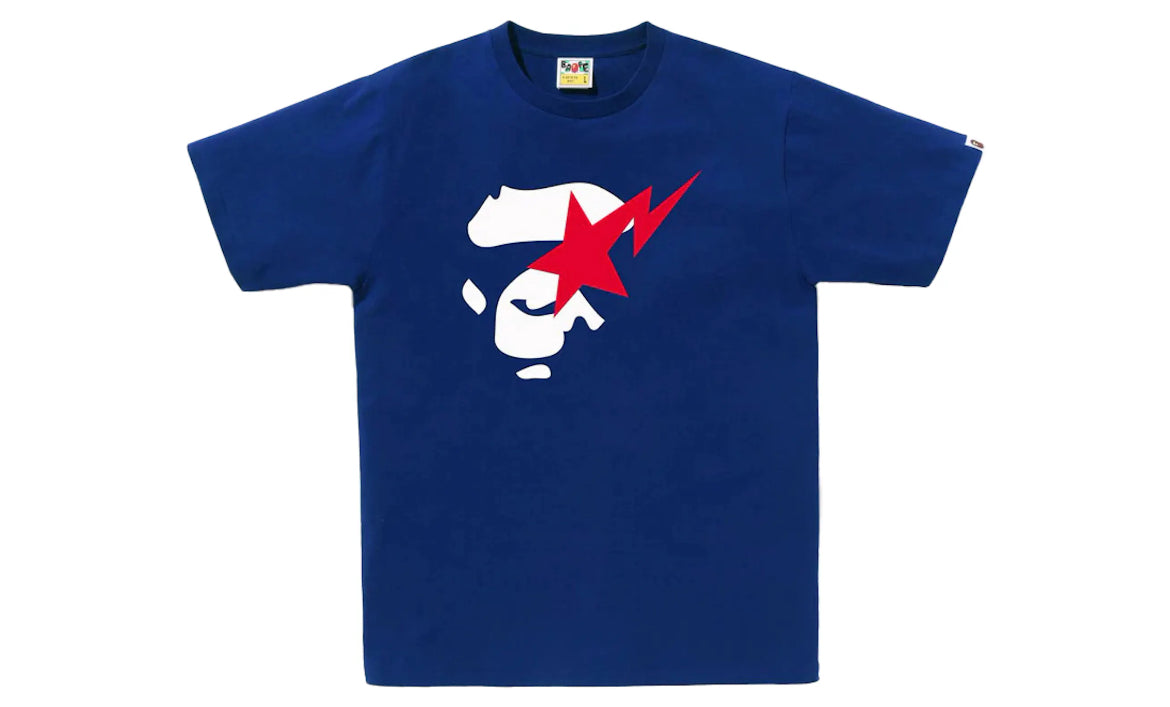 Bape Blue Ape Face Sta T-Shirt