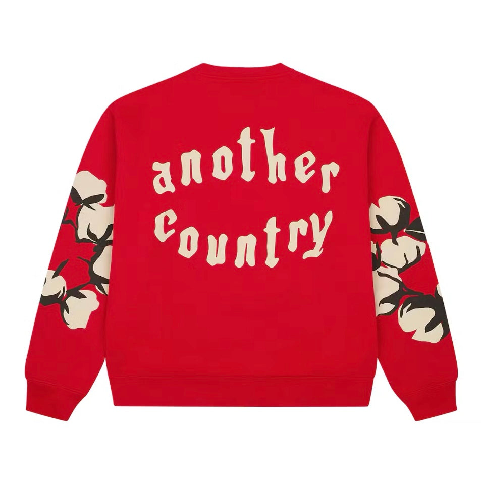 Denim Tears x CPFM Cactus Tears Crewneck Red
