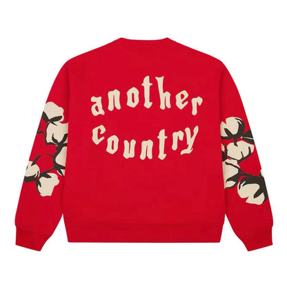 Denim Tears x CPFM Cactus Tears Crewneck Red