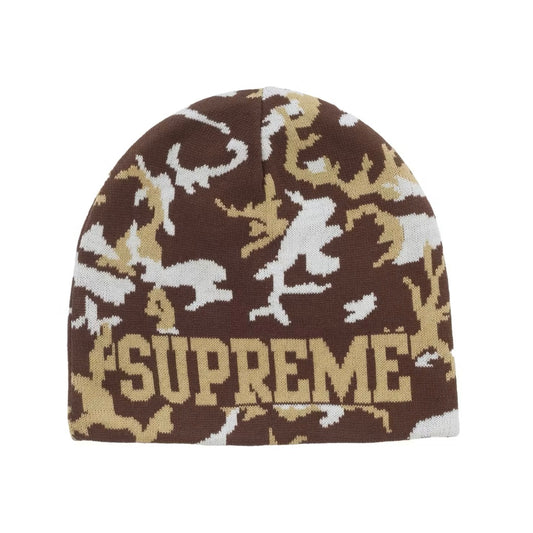 Supreme Reversible Camo Beanie Brown