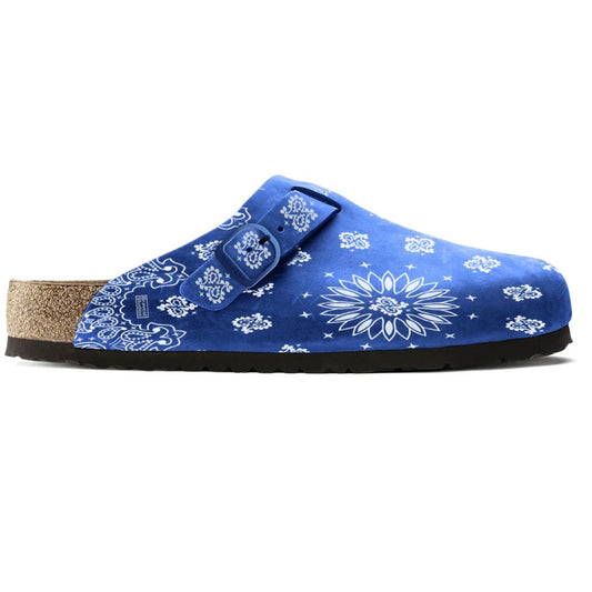 Bravest Paisley Mules Royal Blue