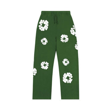 Denim Tears Cotton Wreath Baggy Sweatpants Green