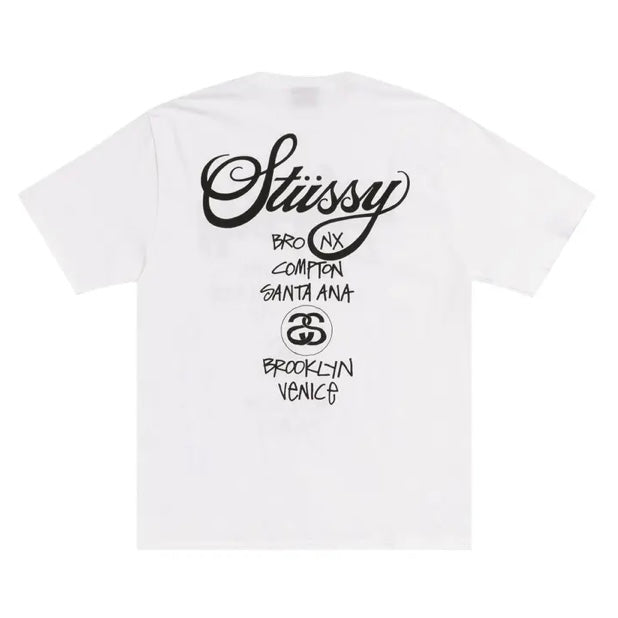 Stussy World Tour Tee White