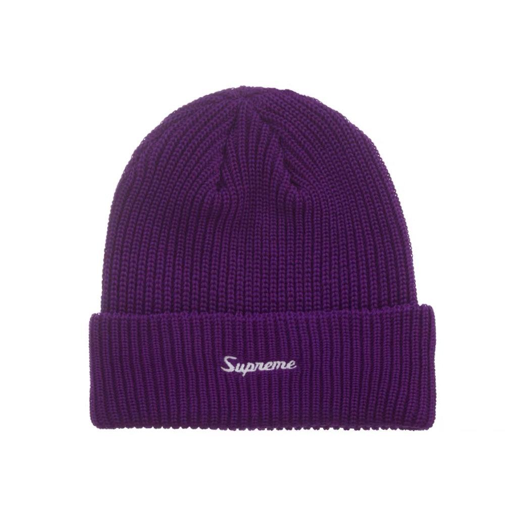 Supreme Loose Gauge Beanie Purple