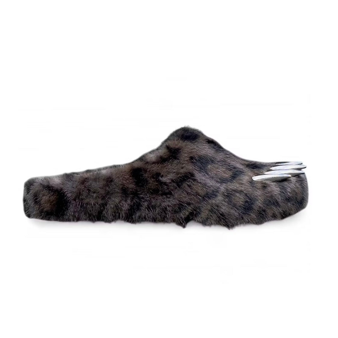Bravest Dark Leopard Bear Claw Mules