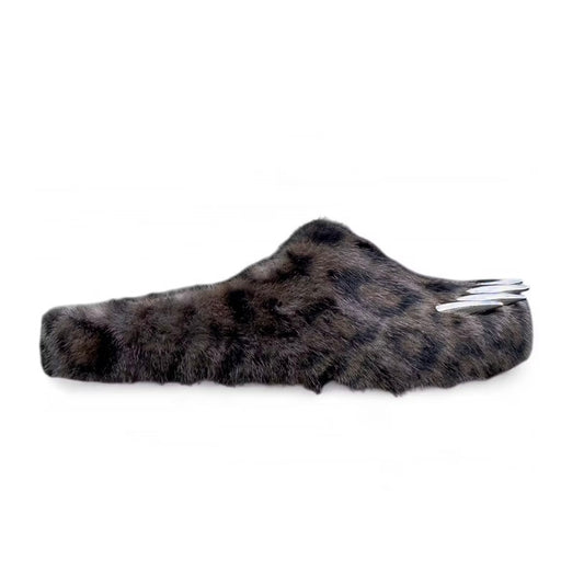 Bravest Dark Leopard Bear Claw Mules