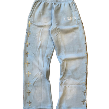 Lamrof Diamond Cross Sweats Blue