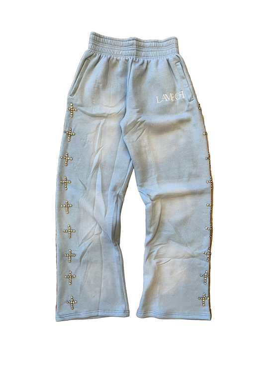 Lamrof Diamond Cross Sweats Blue