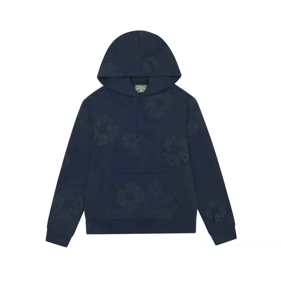 Denim Tears Cotton Wreath Hoodie Navy