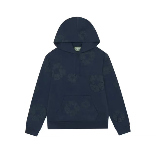 Denim Tears Cotton Wreath Hoodie Navy