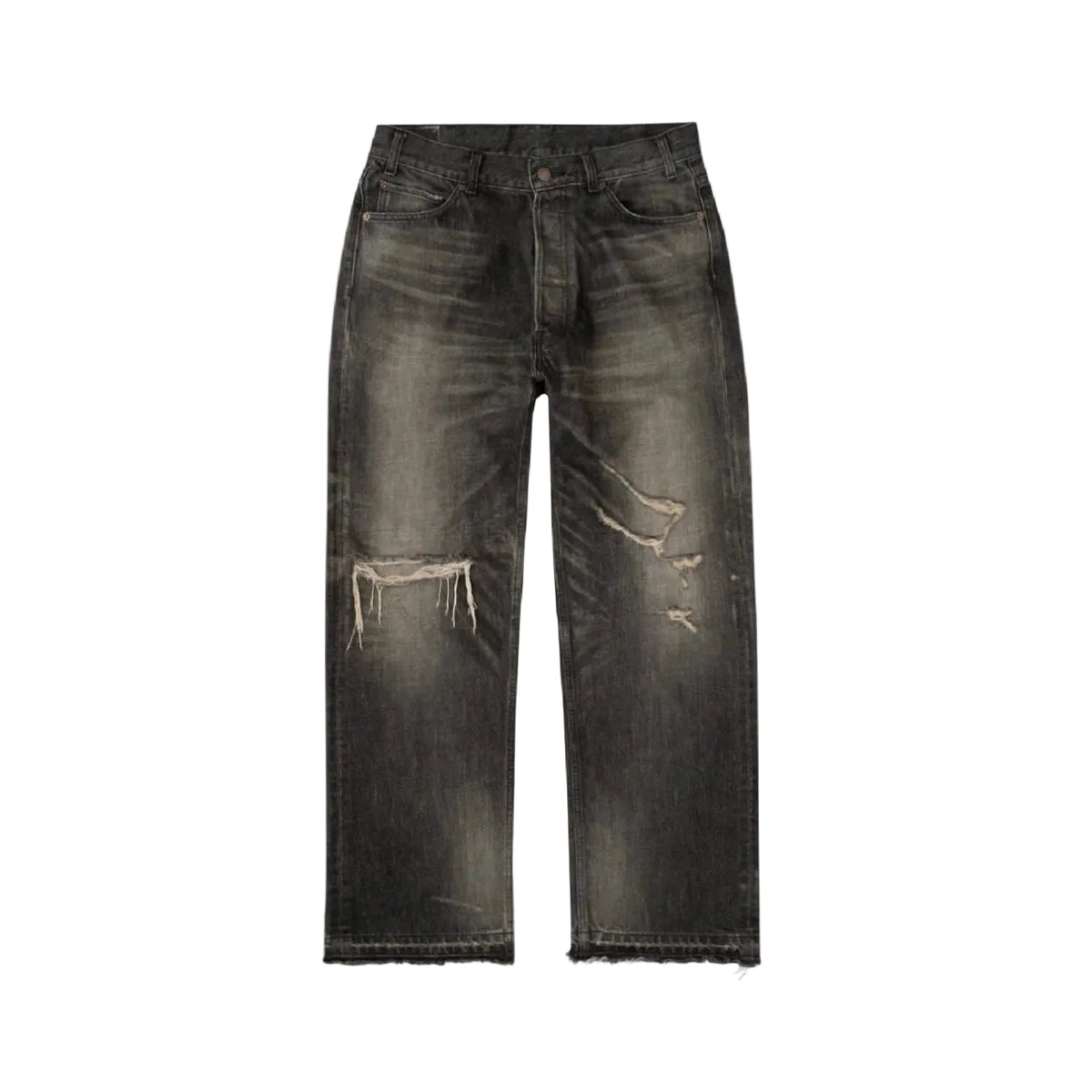 Bravest Vintage Black Thrashed Denim