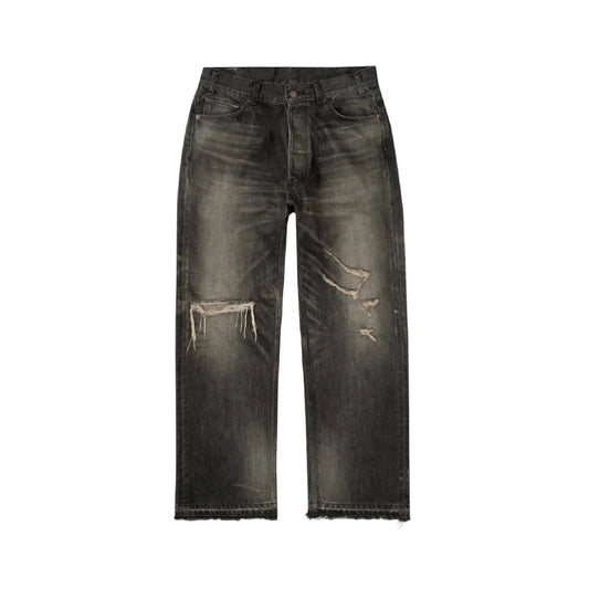 Bravest Vintage Black Thrashed Denim