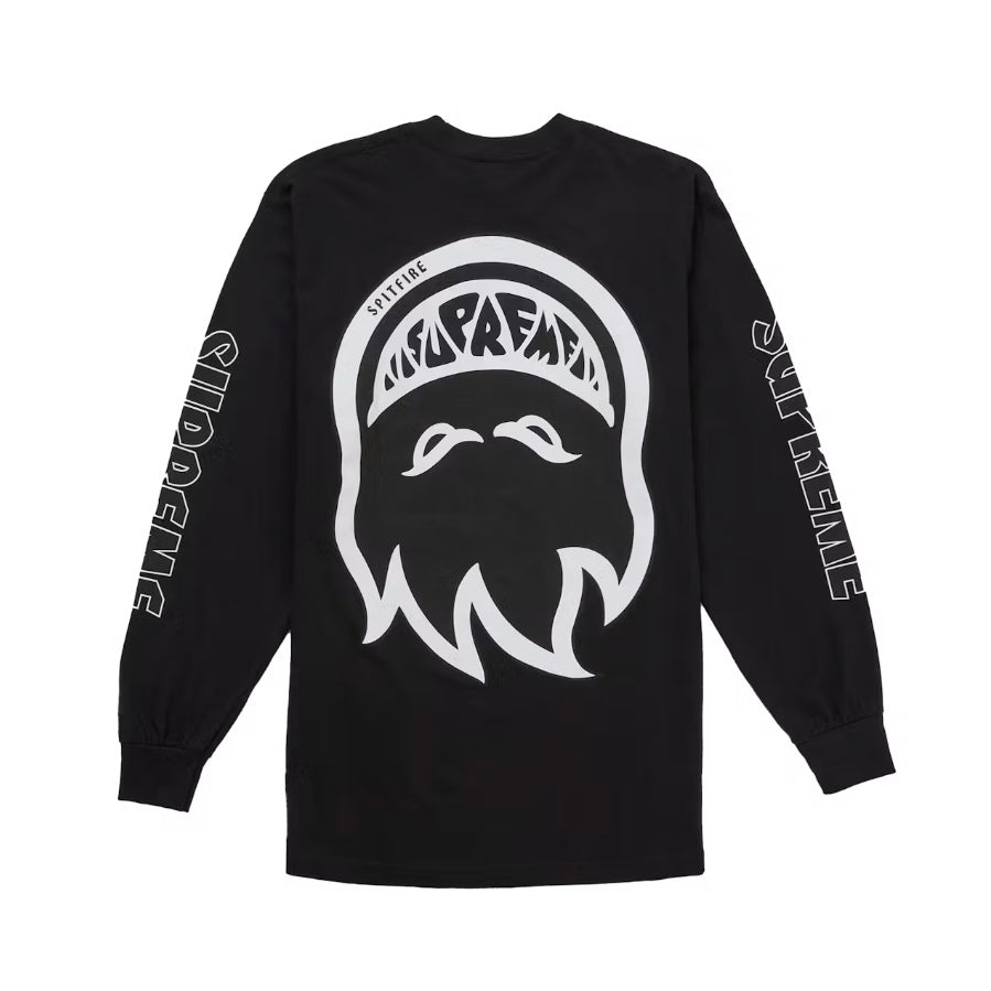Supreme Spitfire Big Head Long Sleeve Tee Black