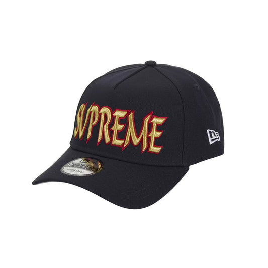 Supreme Sharp Spellout Adjustable New Era Navy