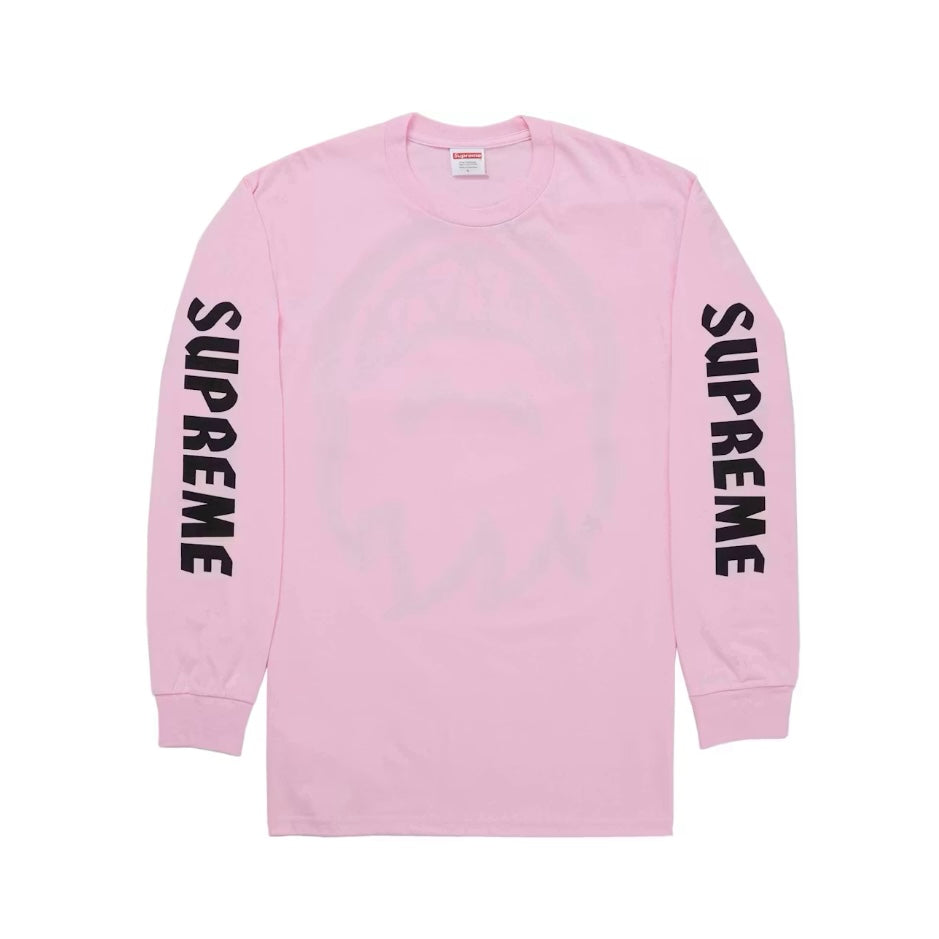 Supreme Spitfire Big Head Long Sleeve Tee Pink