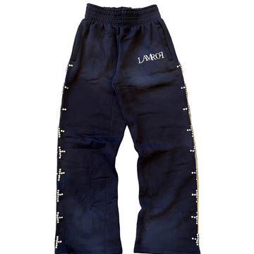 Lamrof Diamond Cross Sweats Black