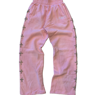 Lamrof Diamond Cross Sweats Pink