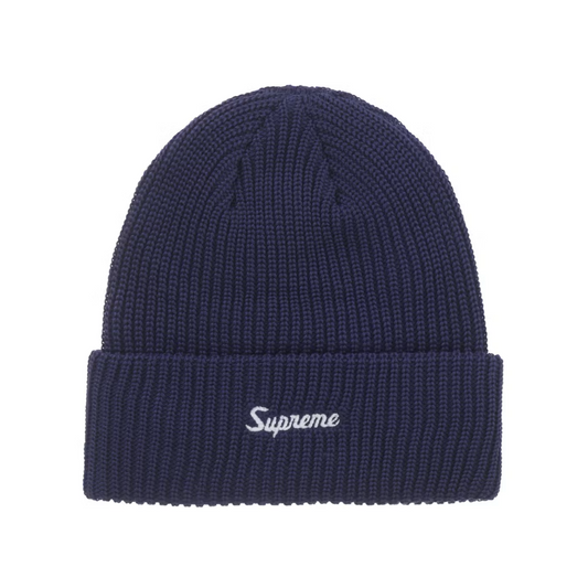 Supreme Loose Gauge Beanie Navy