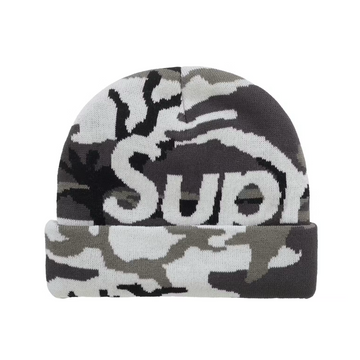 Supreme Snow Camo Big Logo Beanie