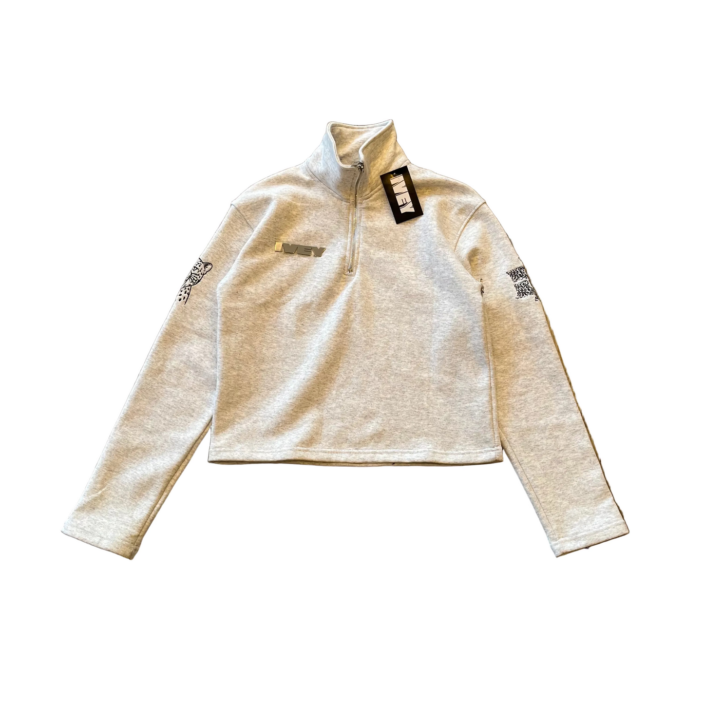 Ivey Saves Leopard Quarter Zip