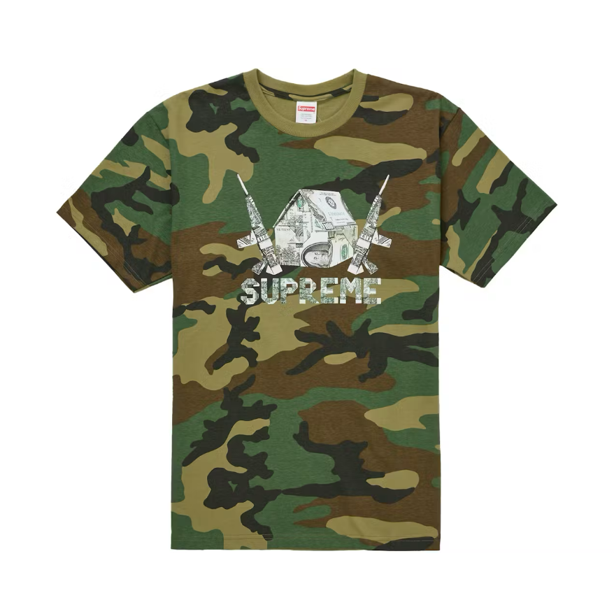 Supreme Origami Tee Woodland Camo