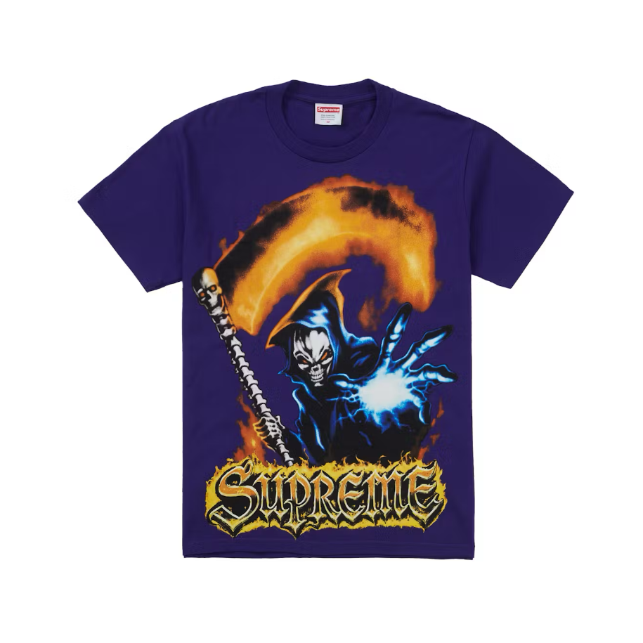 Supreme Grim Reaper Tee Purple