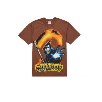 Supreme Grim Reaper Tee Brown