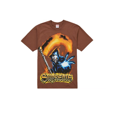 Supreme Grim Reaper Tee Brown