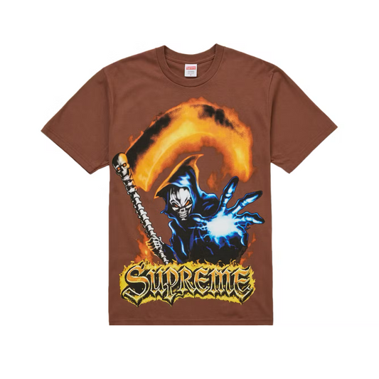 Supreme Grim Reaper Tee Brown