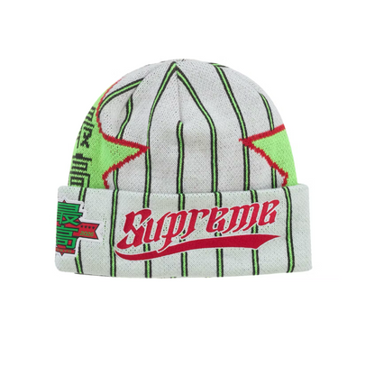 Supreme New Era Star Beanie Stripe