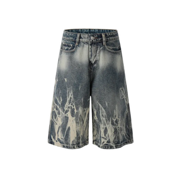 Undeveloped Acid Denim Jorts