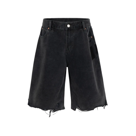 Undeveloped Noir Cutoff Denim Jorts