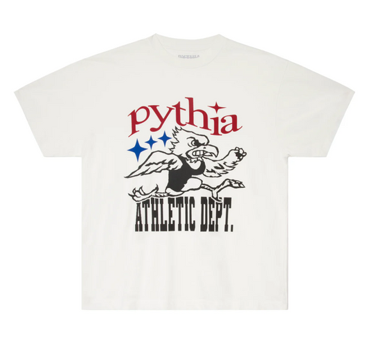 Pythia Athletic Department Tee White