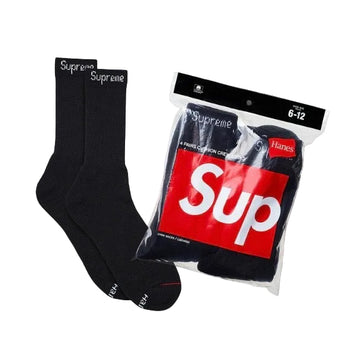 Supreme Hanes Socks Black