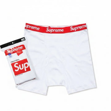Supreme Hanes Boxer Briefs 4 Pack White